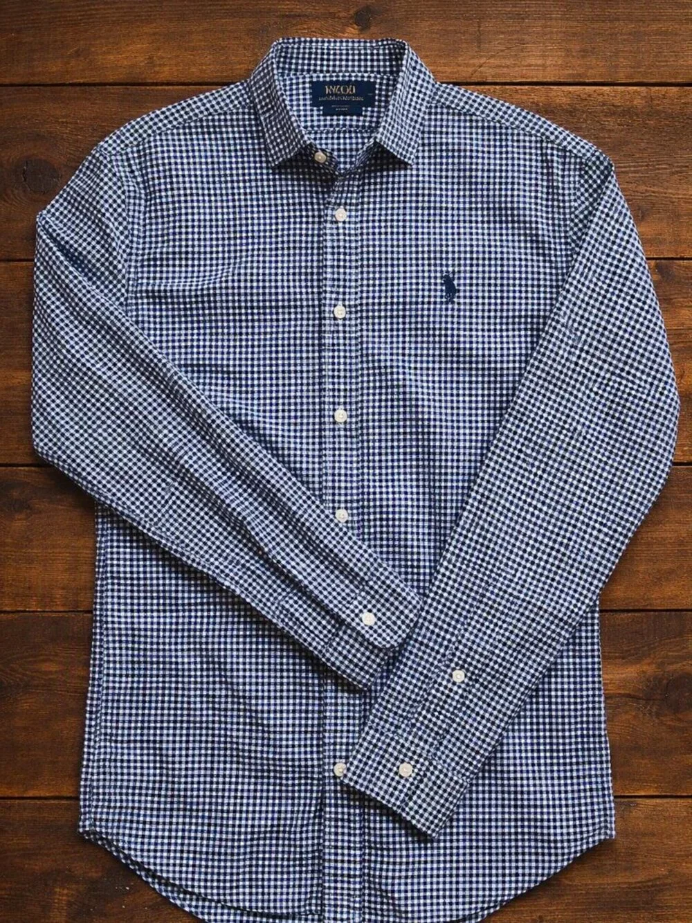 Polo by Ralph Lauren Slim Fit Gingham Button‑Down Shirt Dress Classic Casual